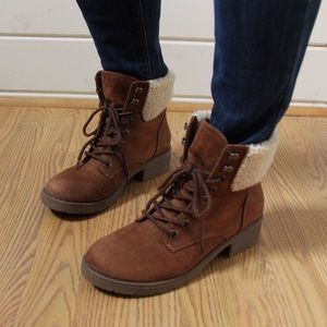 Target Faux Suede boots Size 9